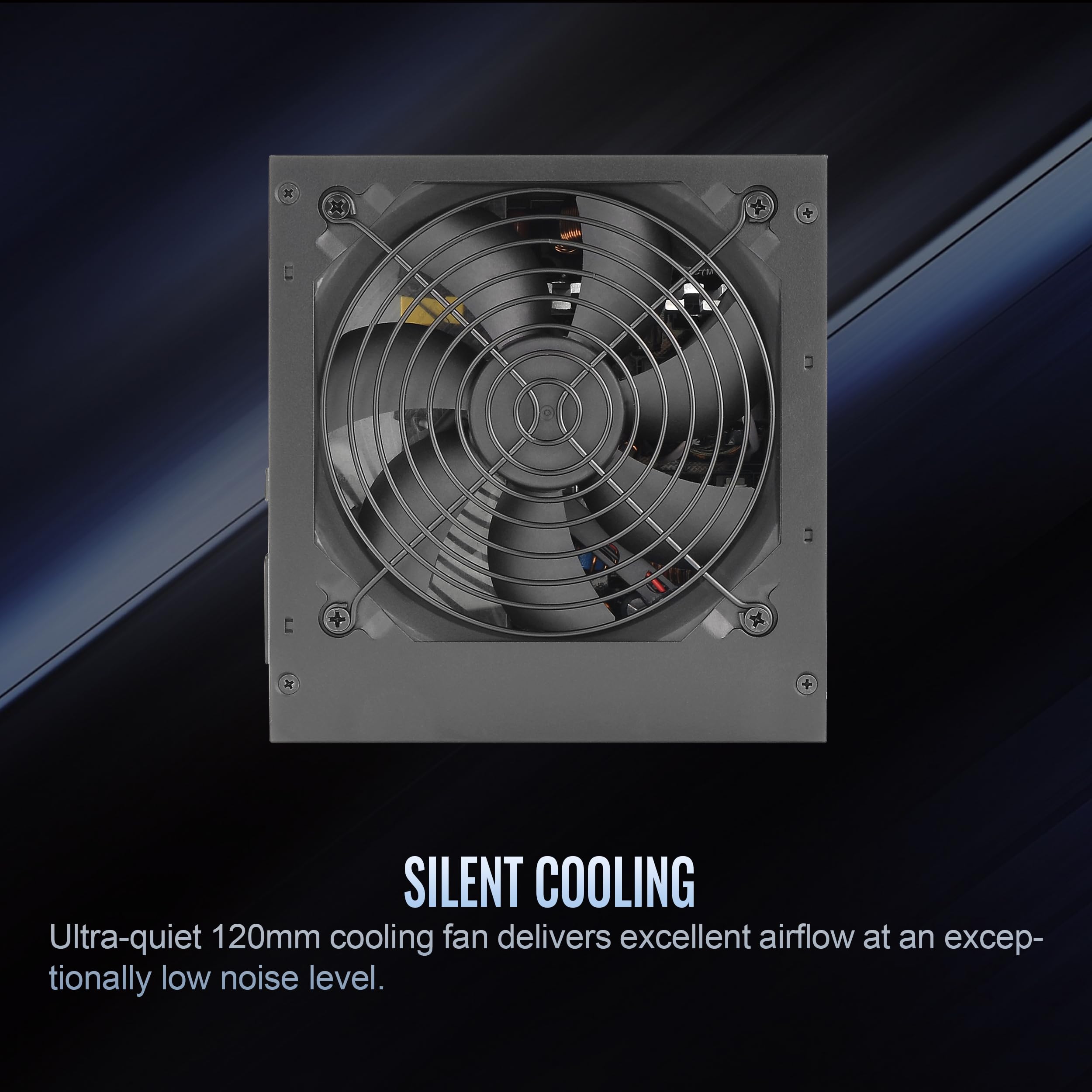 Fuente de alimentación Smart W3 Series 80Plus certificada de 700 W; especificaciones ATX v3.1; ventilador FDB de 4.724 in; 5 años de garantía; PS-SPW-0700NNFAWU-1 3