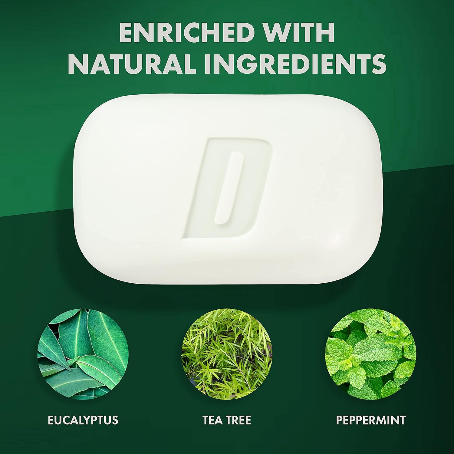 Defense Soap 12pk All Natural Peppermint Bar Soap for Men | Made by Wrestlers with Tea Tree Oil & Eucalyptus Oil to Promote Healthy Skin