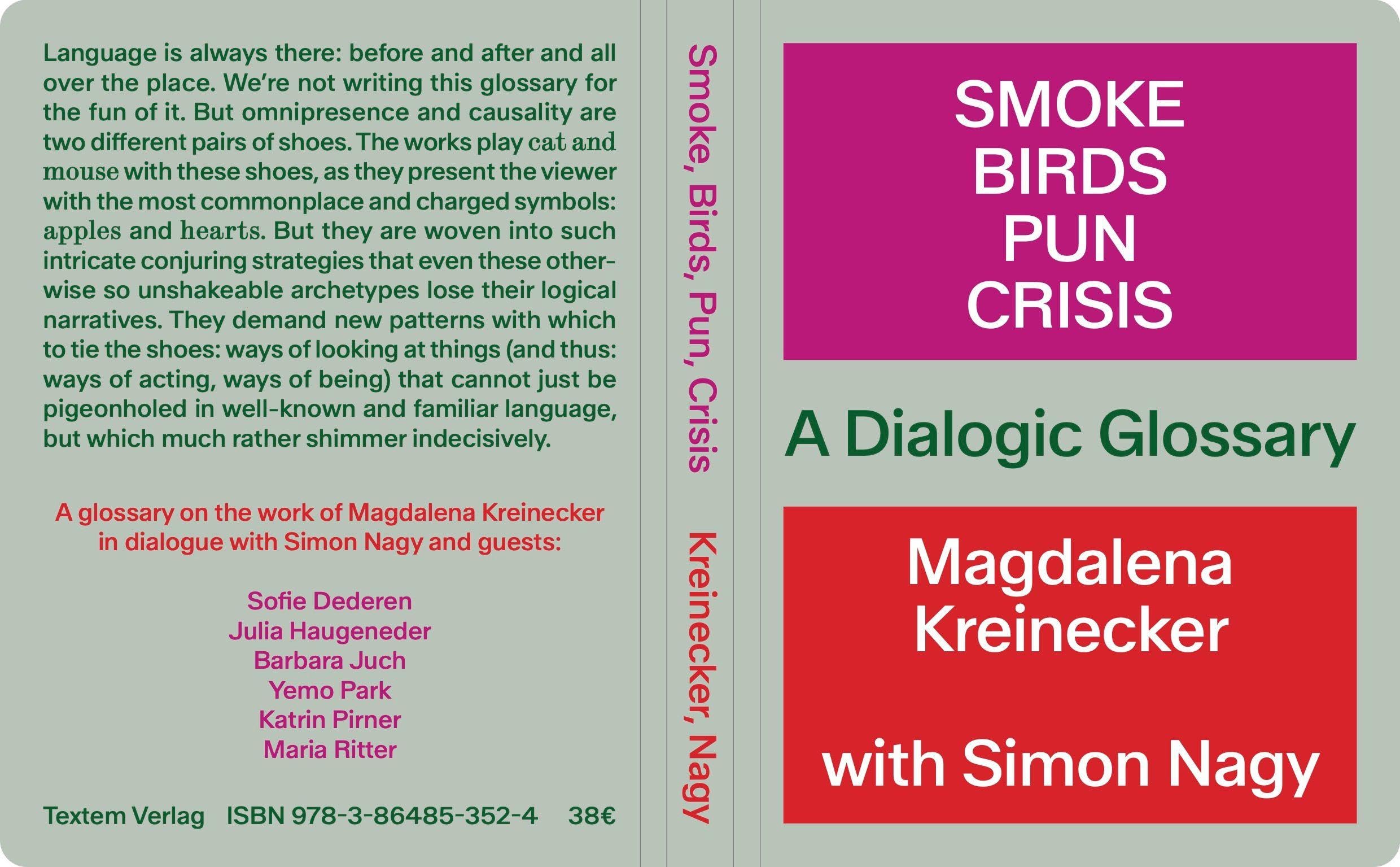 A Dialogic Glossary Smoke Birds Pun Crisis livre dart et de critique philosophique contemporain
