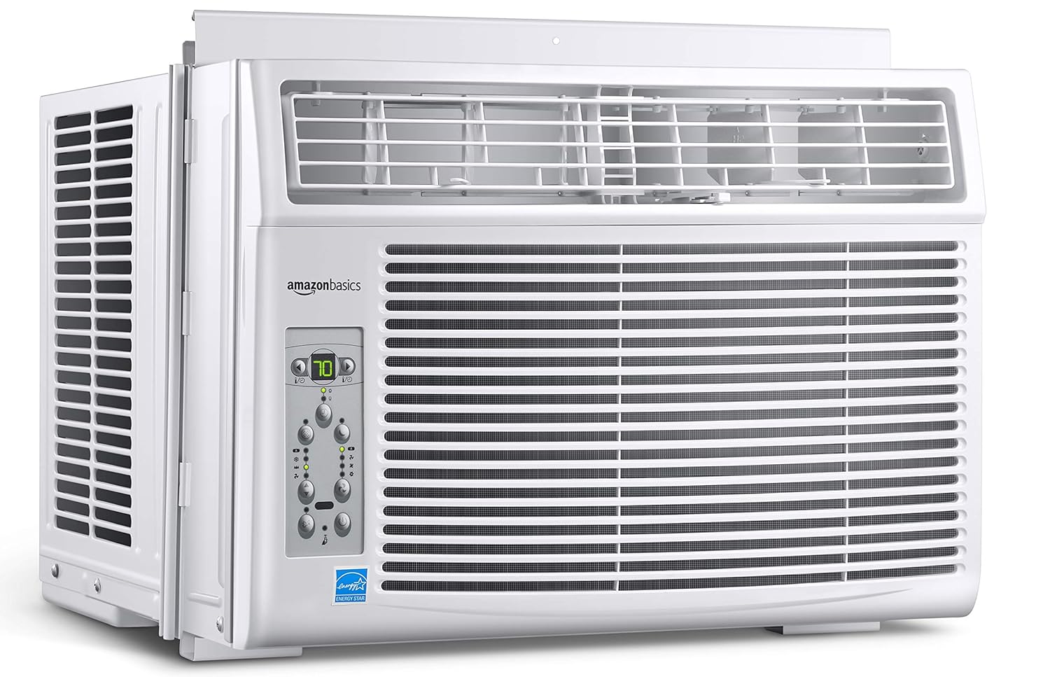 AmazonBasics WindowMounted Air Conditioner with Remote Cools 250 Square Feet, 10000 BTU