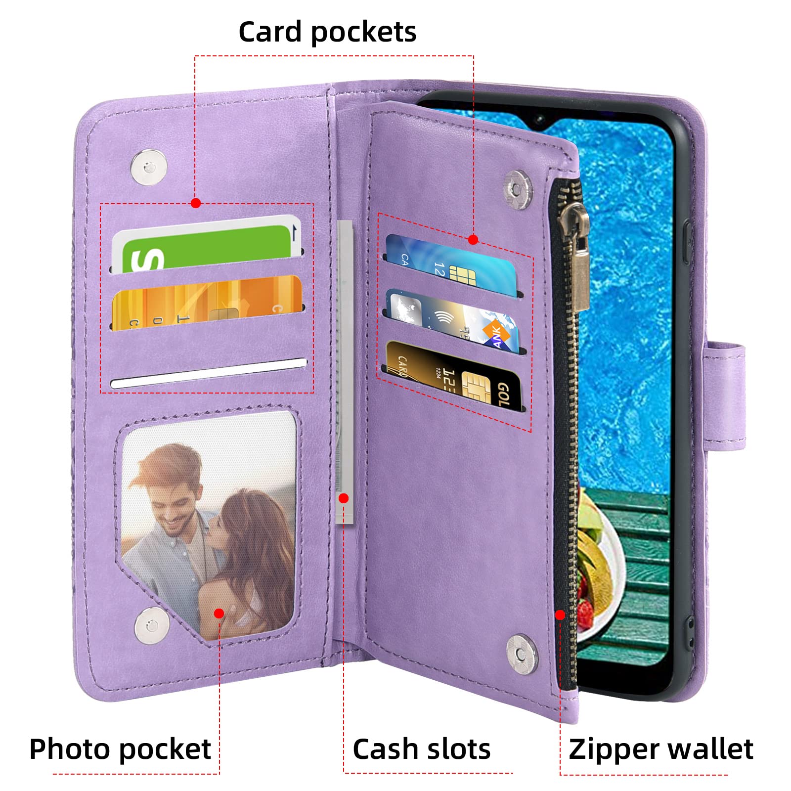 Cricket Ovation 1/AT&T Radiant Max Wallet Case Crossbody