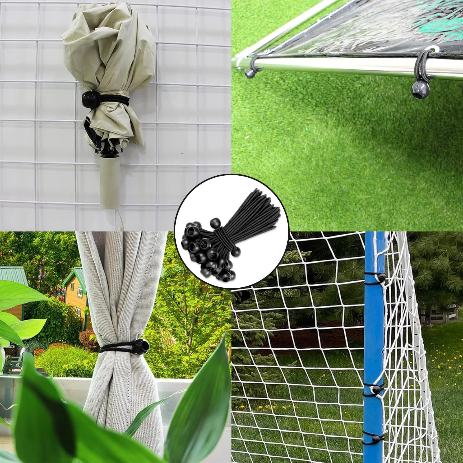PARFCO Elastici con Sfera, 20 Pezzi Elastici per Telone, Barella per Teloni 30 cm, Tenditori Elastici, Nero, per Tende, Tende, Striscioni PARFCO Elastici con Sfera, 20 Pezzi Elastici per Telone, Barella per Teloni 30 cm, Tenditori Elastici, Nero, per Tende, Tende, Striscioni