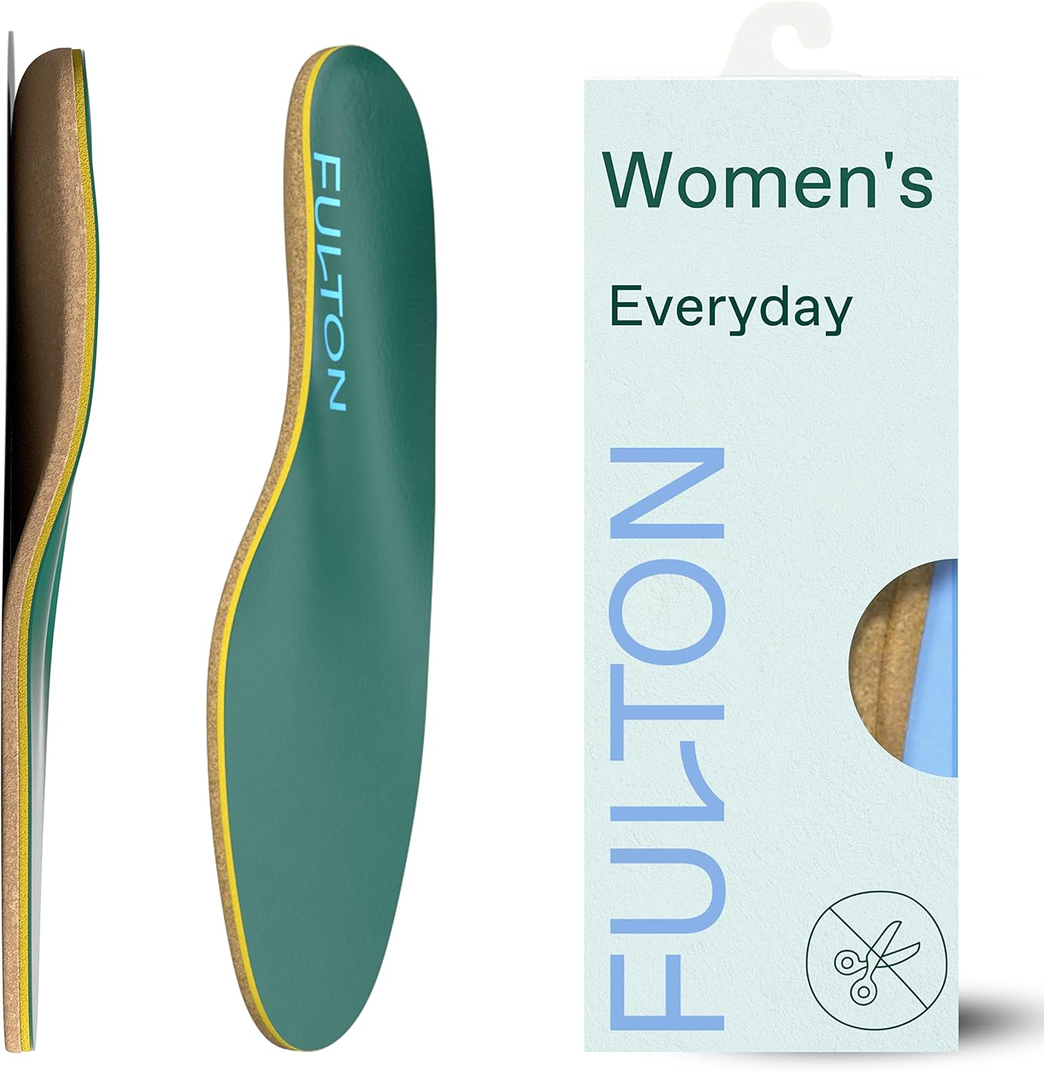 Fulton Custom Molding Cork Shoe Inserts for Women Pain