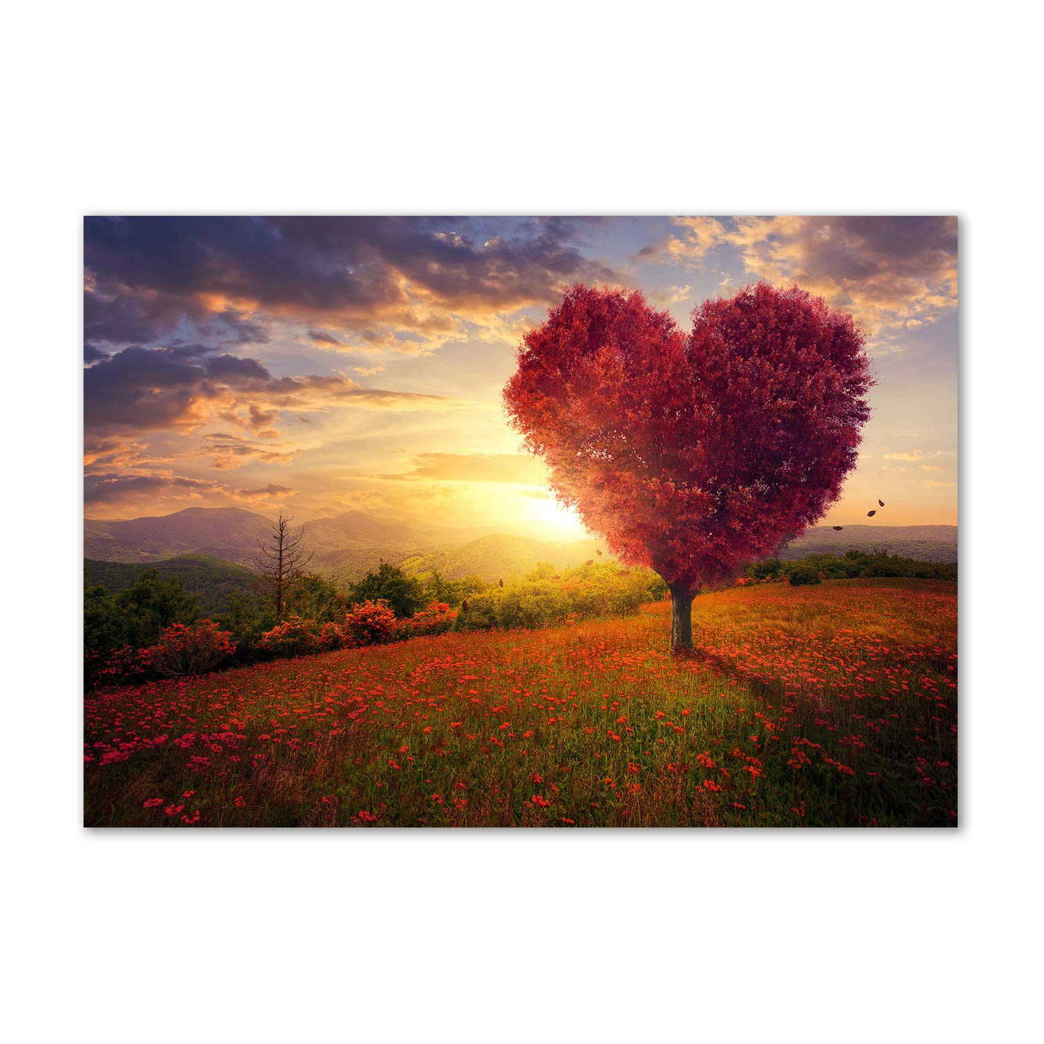 Déco murale acrylic glass Tulup Rojo au rendu cristallin haute définition