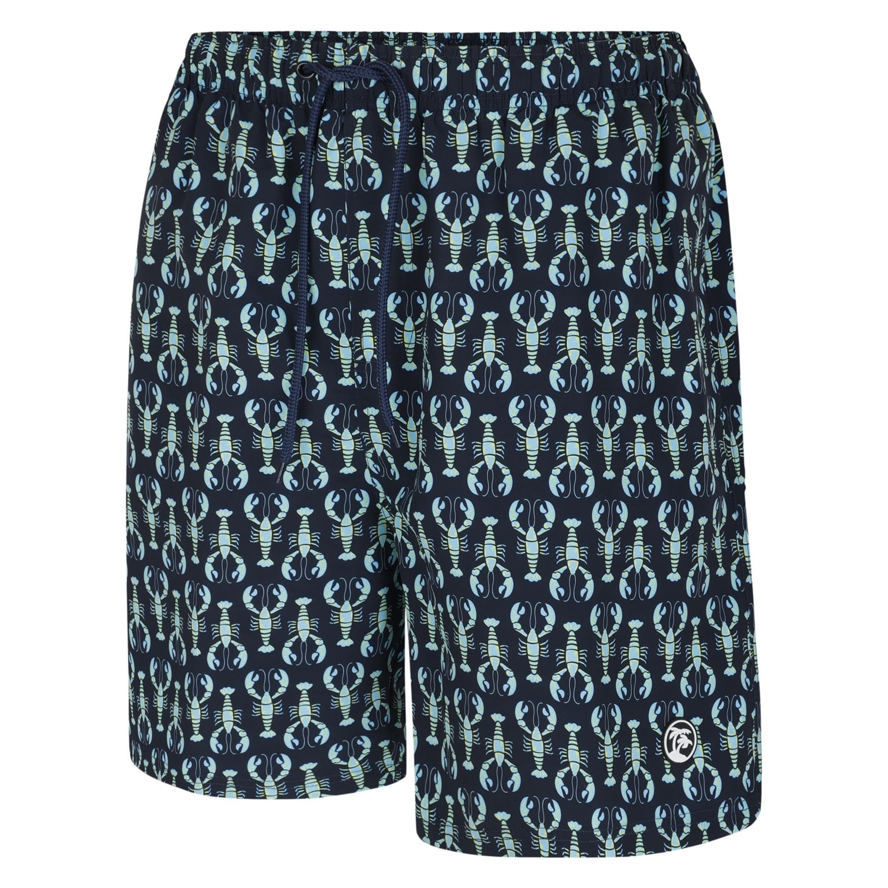 Espionage Swimshort for Men Lobster Print in Navy, 6XL