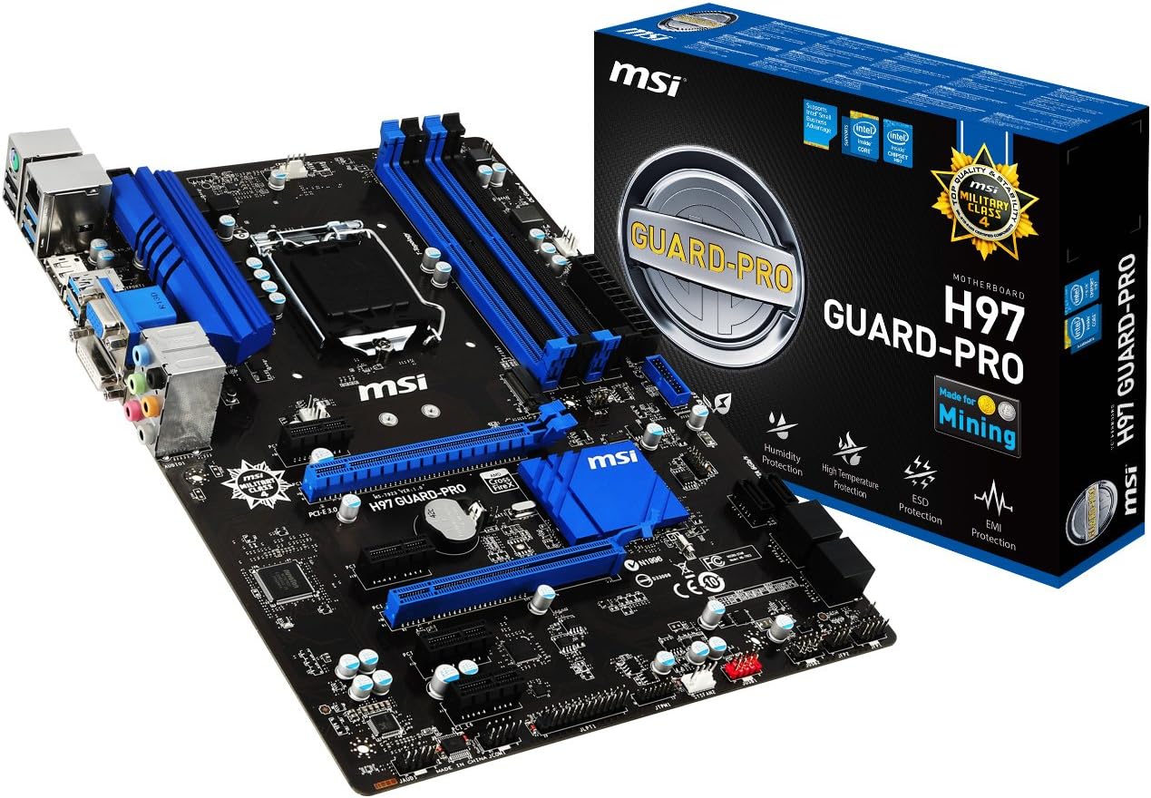 Amazon.com: MSI H97 Guard-Pro LGA 1150 Intel H97 SATA 6Gb/s USB 3.0 ATX ...