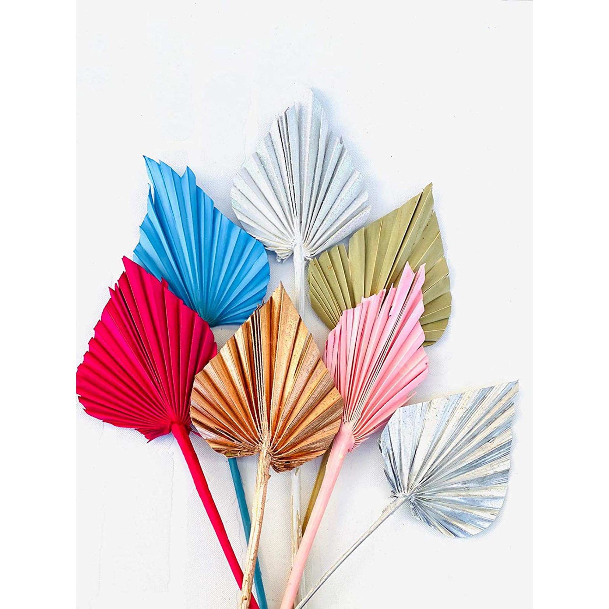 SPHINX Natural Dried Palm Leaf Sticks - Boho Theme Décor, Dried Flora for Ceramic Vases, Home Decoration, Craft & Bouquet Making Supplies (Assorted, Small Spear Shape, 5 Pcs)