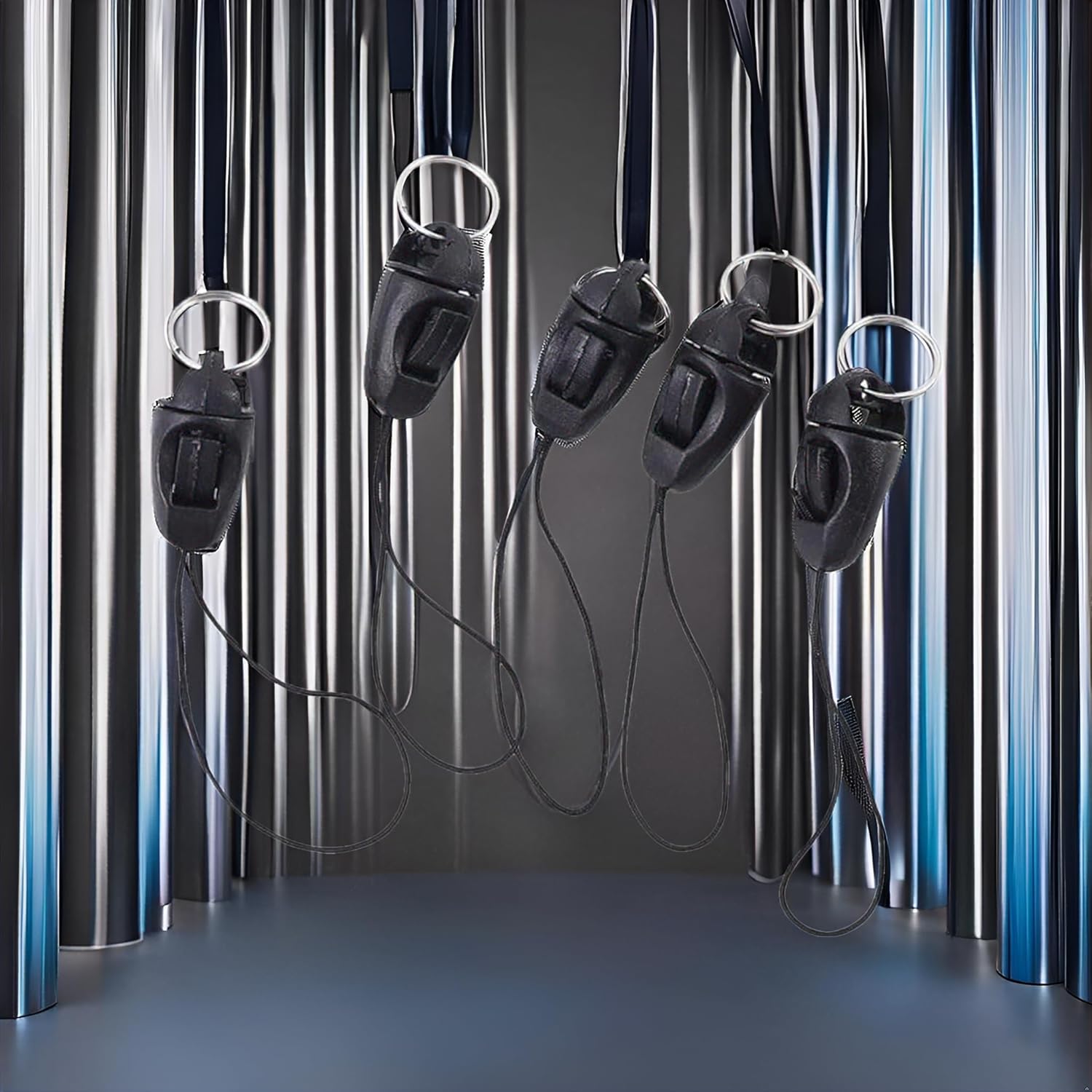 10 Pcs Black Anti-lost Nylon Lanyards Phone Straps Hanging Head Lanyard Cords Phone Charms Badge Lanyards Pendant Buckle Small Sling Key Straps Cell Charms - Image 5