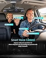 Vista 7 de Neideso Cámara de salpicadero delantera y trasera en el interior, sensor STARVIS 2, tarjeta gratuita de 128G incluida, cámara de tablero de 5