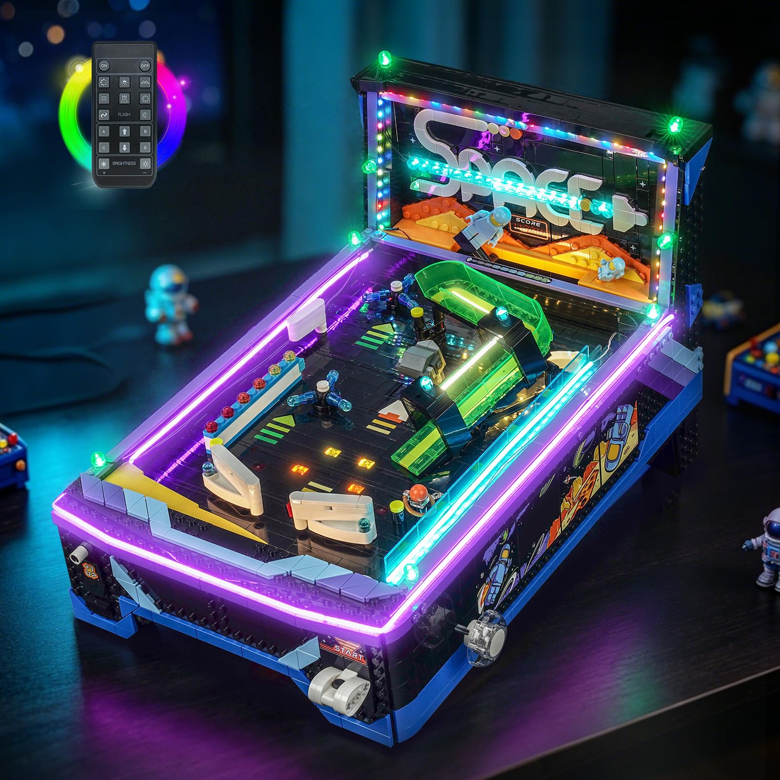 LocoLee LED Light Set Compatible with LEGO 11374 Arcade Pinball Machine - Image 7