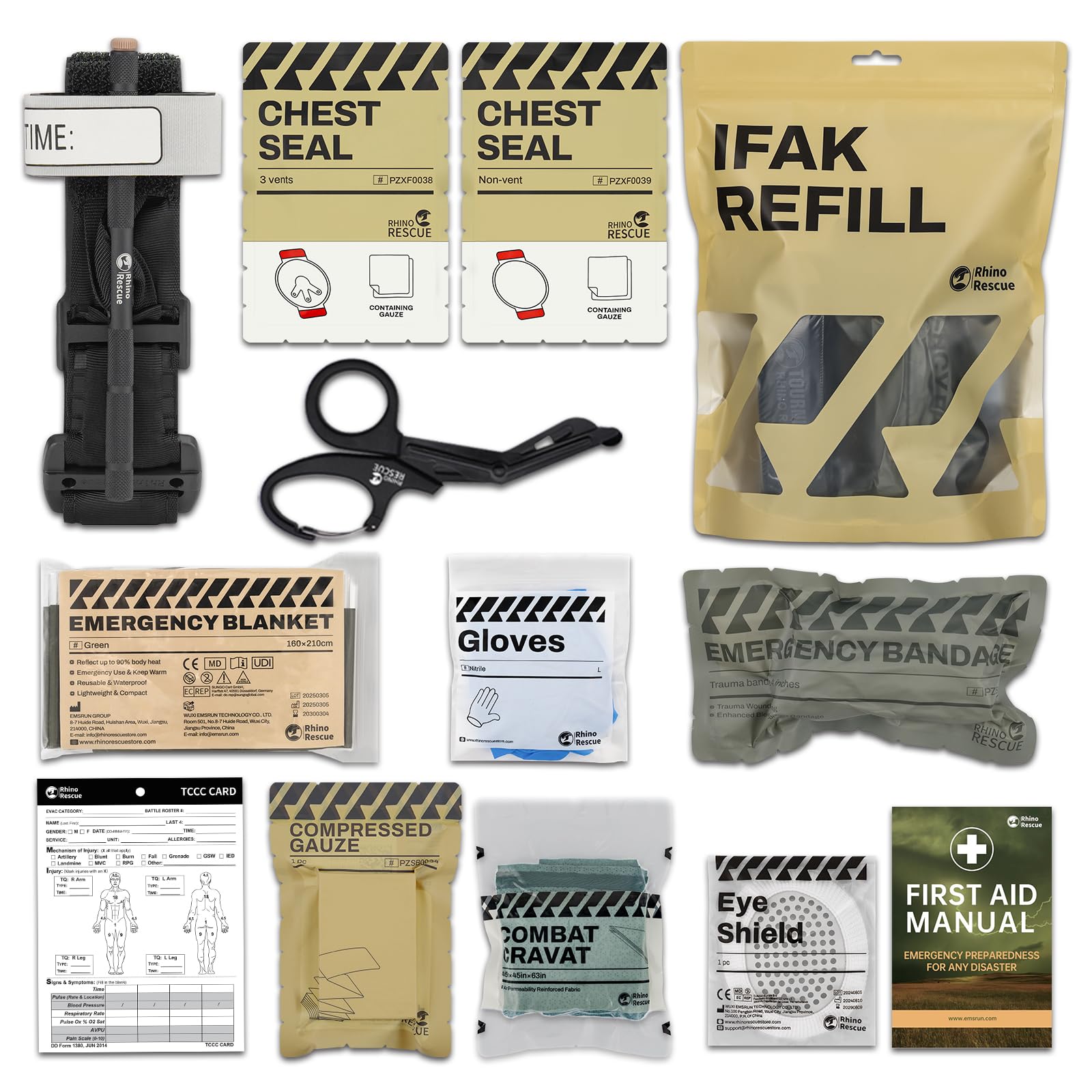 Kit Primeros Auxilios Rhino Rescue Ifak Trauma Botiquín De | Cuotas sin