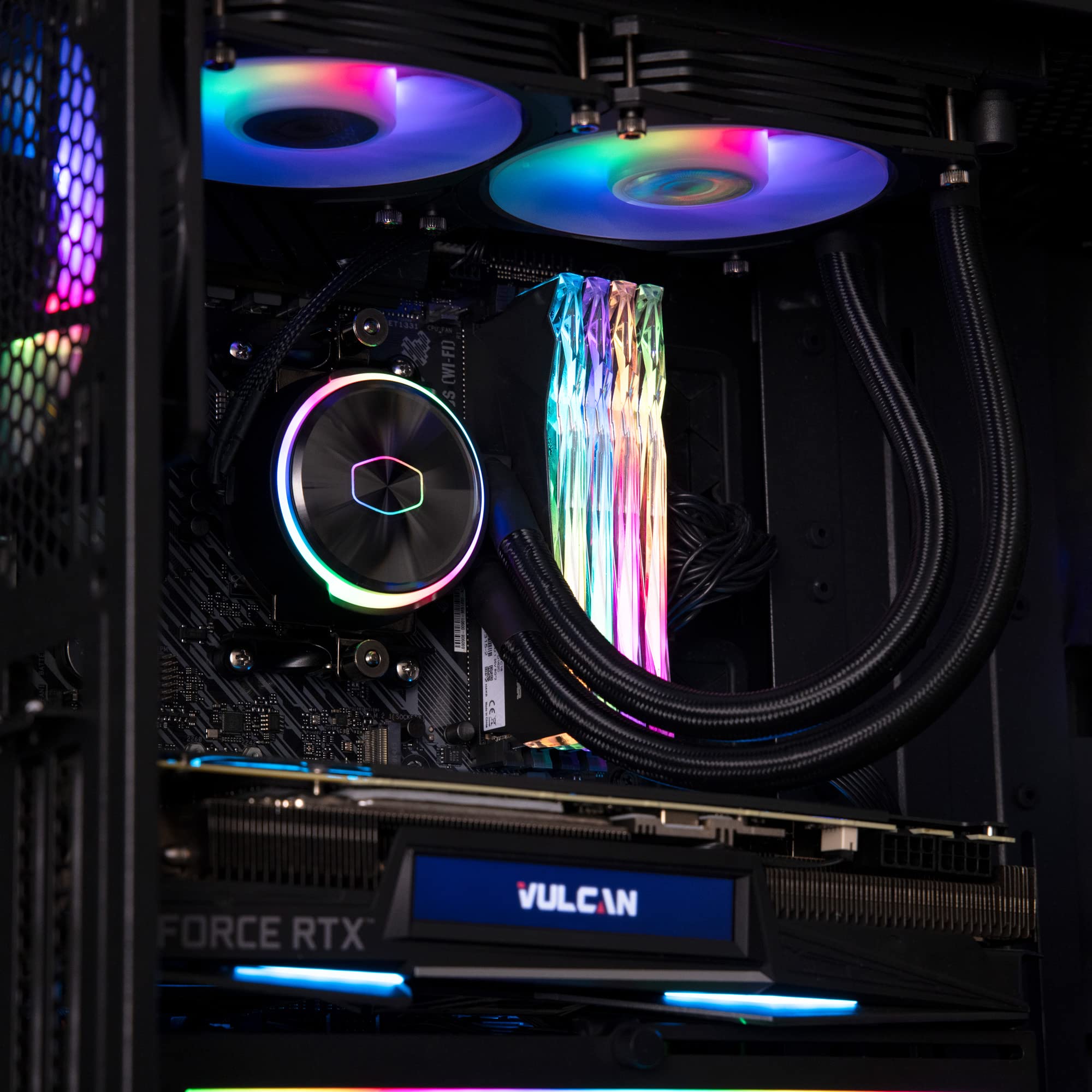 coolermaster master liquid PL240 flux 黒 Amazon.com: Cooler Master MasterLiquid PL240 FLUX Close-Loop