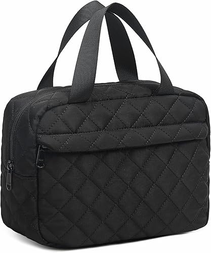 Bolsa de maquillaje para mujer, bolsa de cosméticos grande, organizador de maquillaje, bolsas de aseo de viaje, bolsa impermeable con cremallera