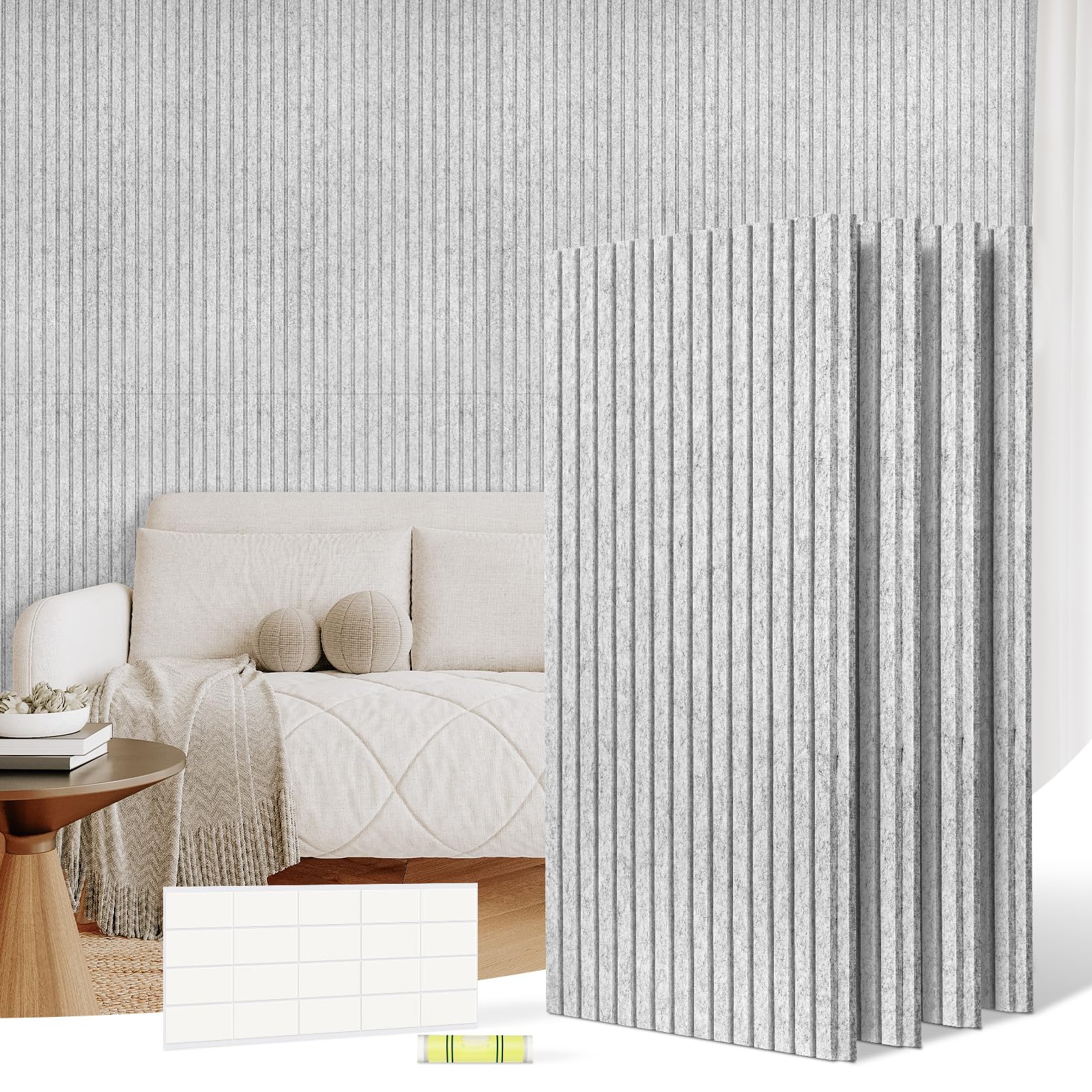 Amazon | Walspax 高密度吸音パネル 120x60cm•4枚セット•約2.88