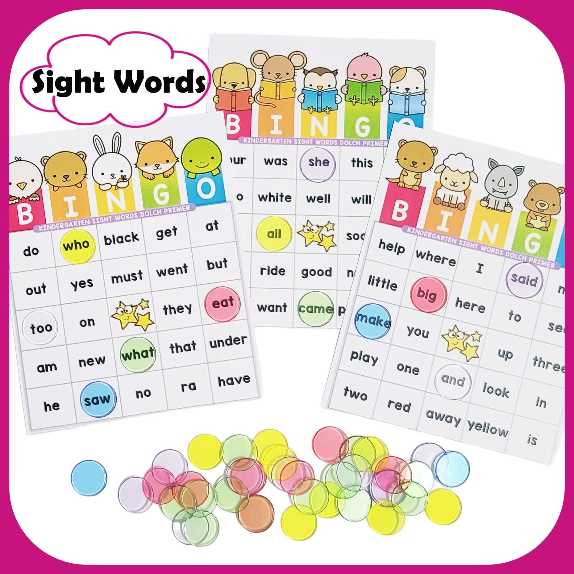 AiFanS 600 Pieces 3/4 Inch Bingbo Chips - Translucent Counting Chips with Portable Jar, 6 Vibrant Colors for Educational Games, Sorting & Counting Activities - Image 5