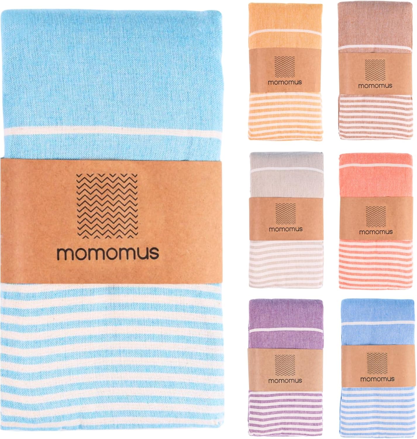 Extra Large Turkish Beach Towel Style – 100% Cotton, Sand-Free Comfort | Oversized Beach Towel – Sandproof Beach Blanket – Big Beach Mat - Outdoor Picnic Blanket (Turquoise, 83x94 in)