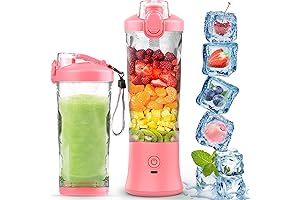 270W Upgraded Portable Pink Blender for Shakes and Smoothies