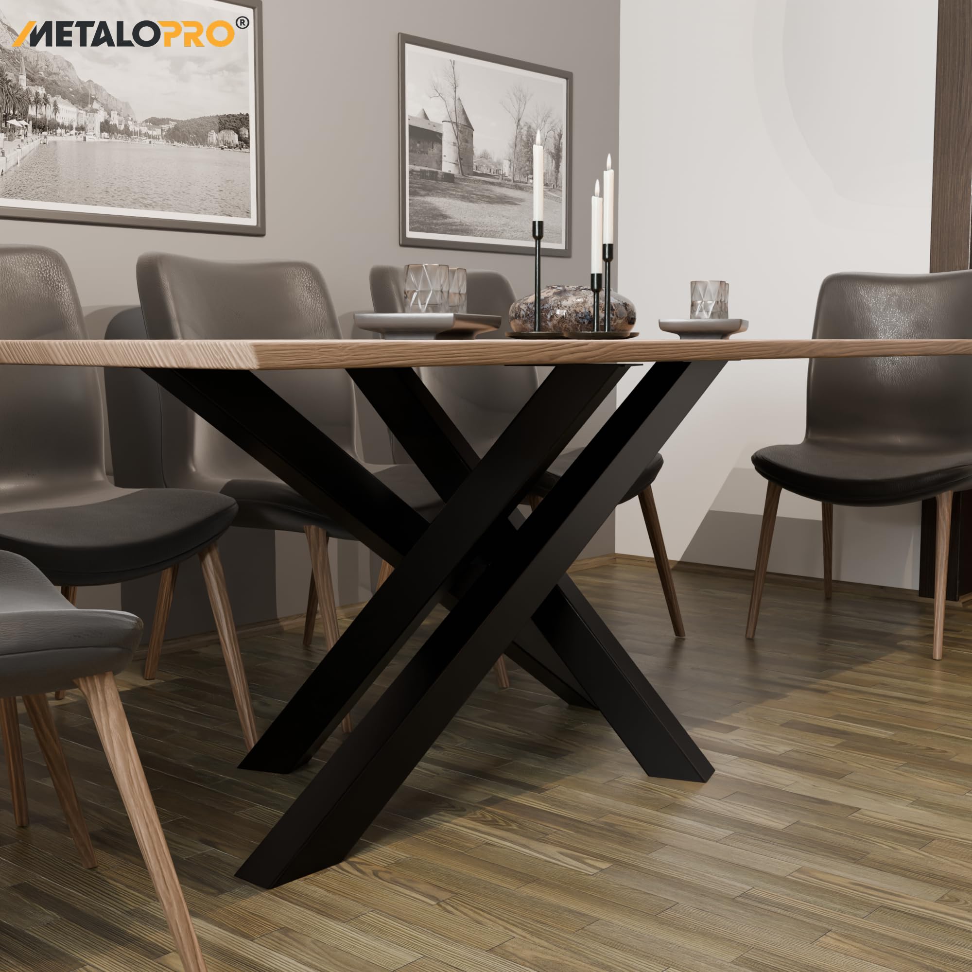 Struttura Tavolo Acciaio 120x70x72 cm – Telaio Robusto Esstisch Scrivania Tavolino Design Moderno Industriale