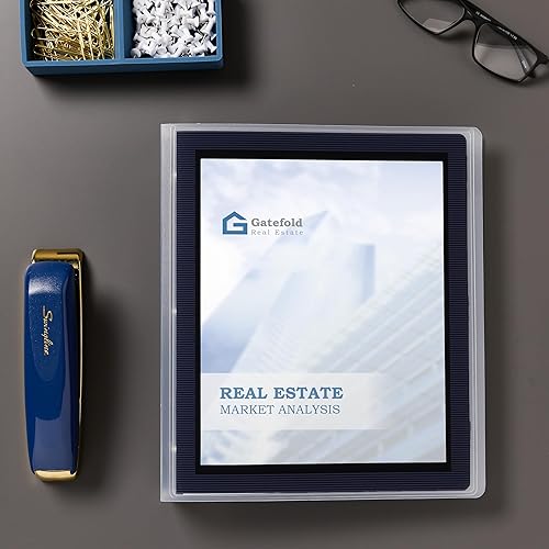 Miniatura 8 de Avery Flexi-View - Carpeta de 3 anillas, anillos redondos de 1.5 pulgadas, 1 carpeta negra (17637)