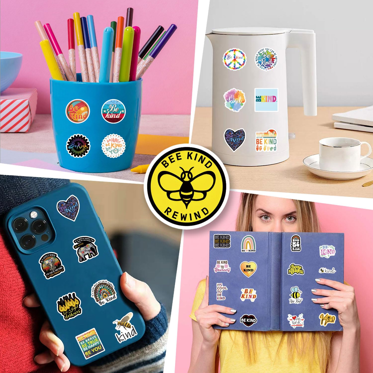 200Pcs Cute Waterproof Vinyl Stickers For Kids - Water Bottle, Laptop