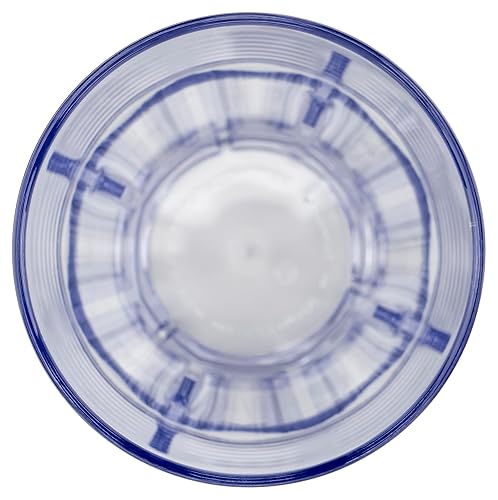 Miniatura 4 de G.E.T. 9922-1-CL - Vaso de plástico facetado inastillable, resistente, 22 onzas, transparente (juego de 12)