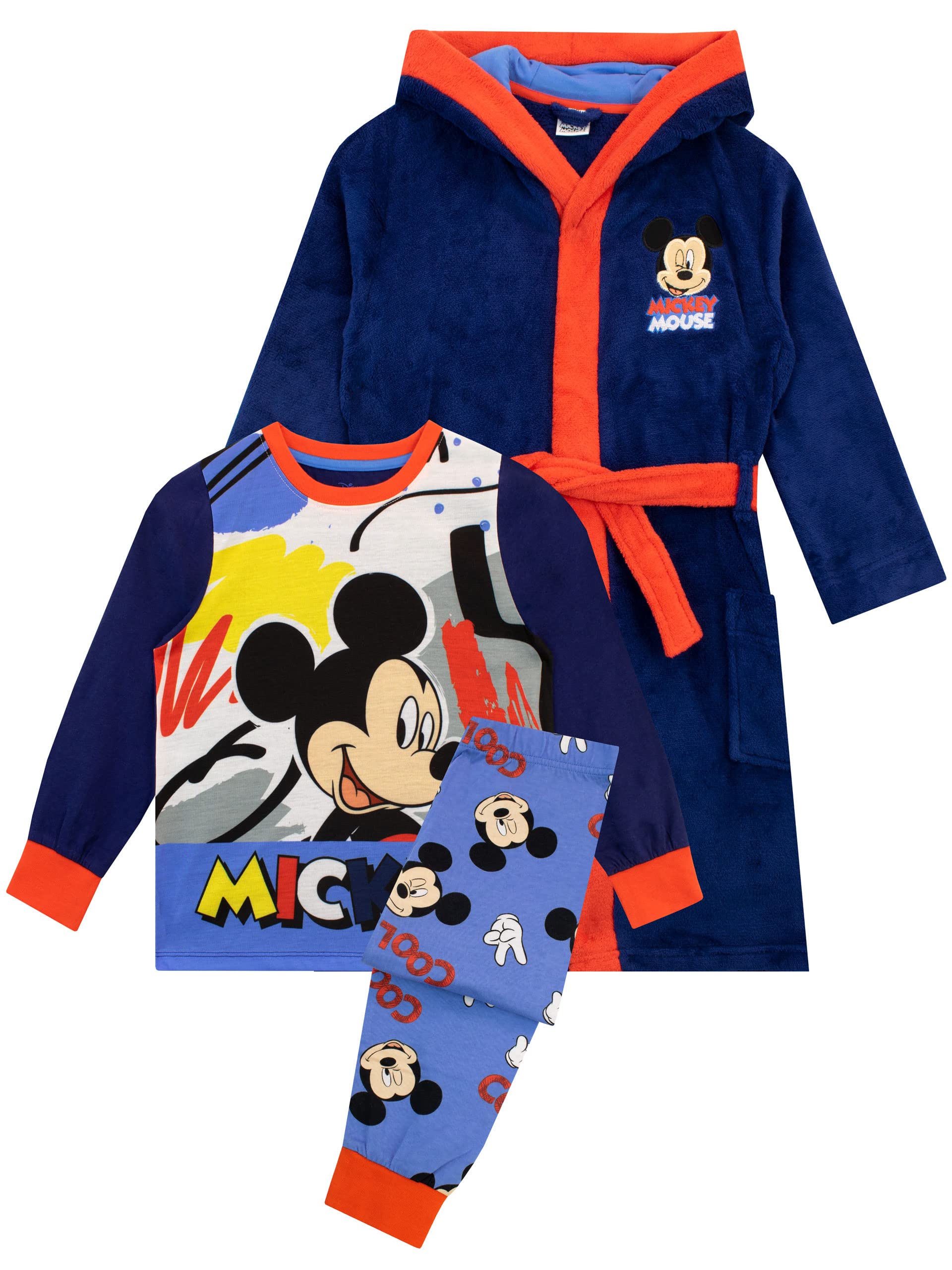 DisneyBoys Pyjamas and Dressing Gown Set Mickey Mouse