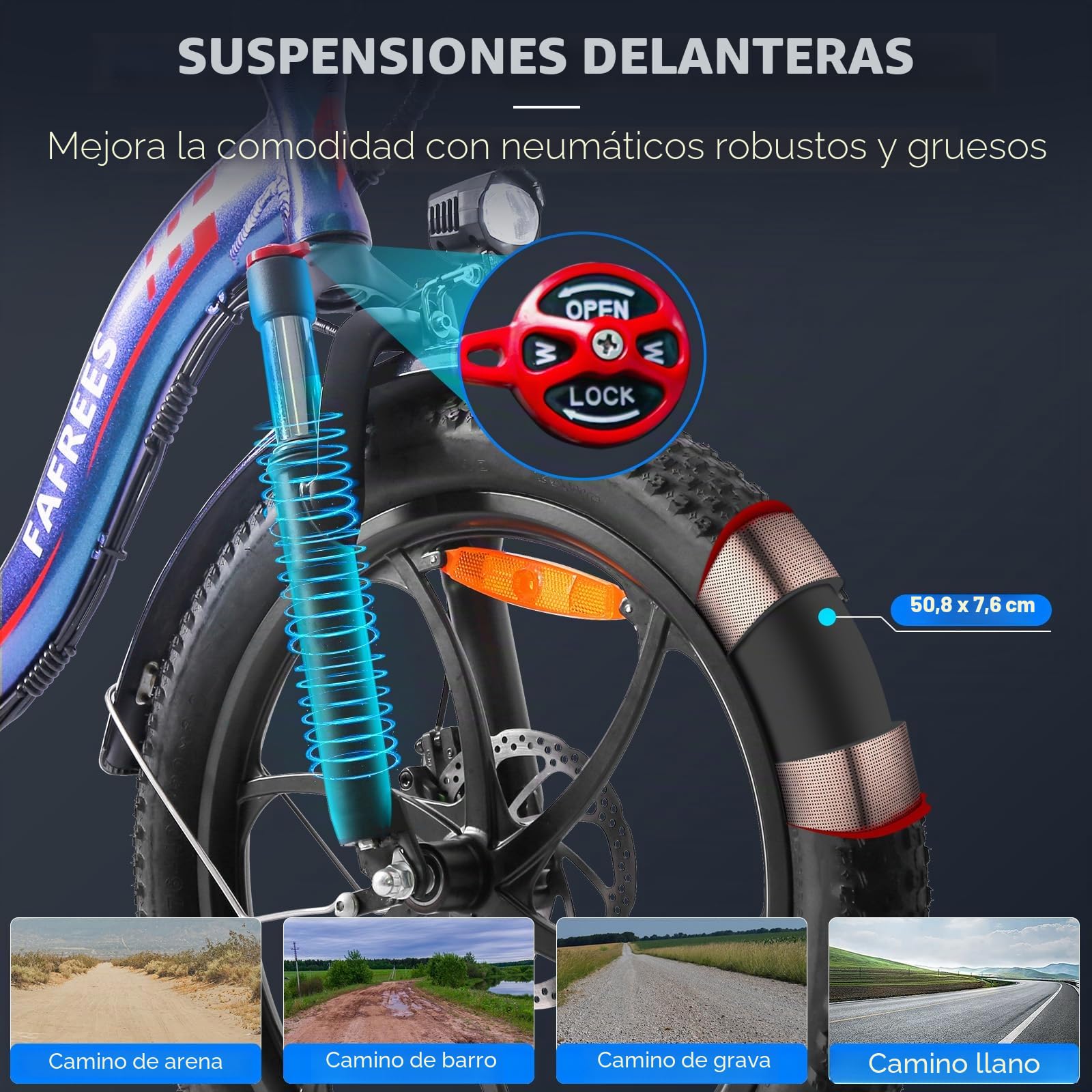 Fafrees F20 PRO E-Bike - Bicicleta eléctrica plegable de 20 pulgadas, motor de 250 W, batería de 36 V, 18 Ah, 20 x 3,0 pulgadas, par máximo de 40 Nm