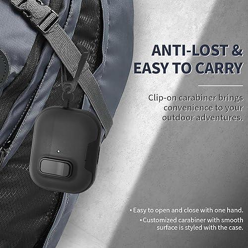 Miniatura 7 de Funda para AirPods Pro 3 con cerradura, textura de piel TPU duradera, antipérdida y a prueba de golpes, accesorios con kit de limpieza en llavero