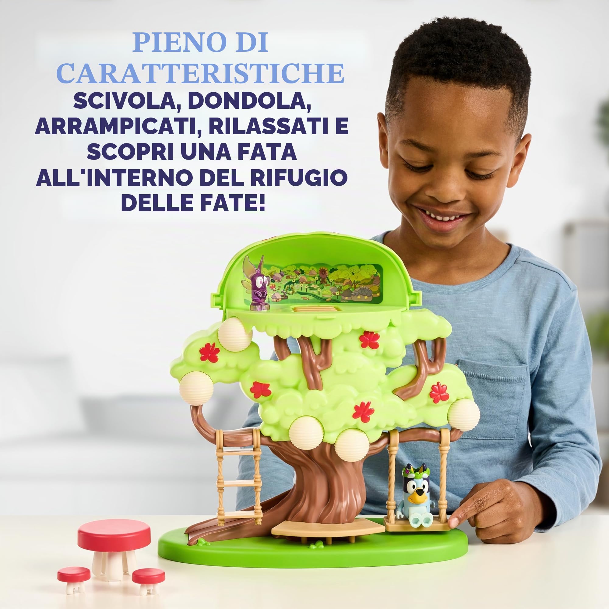 Bluey 17529 Tree Playset, Verde, Medium