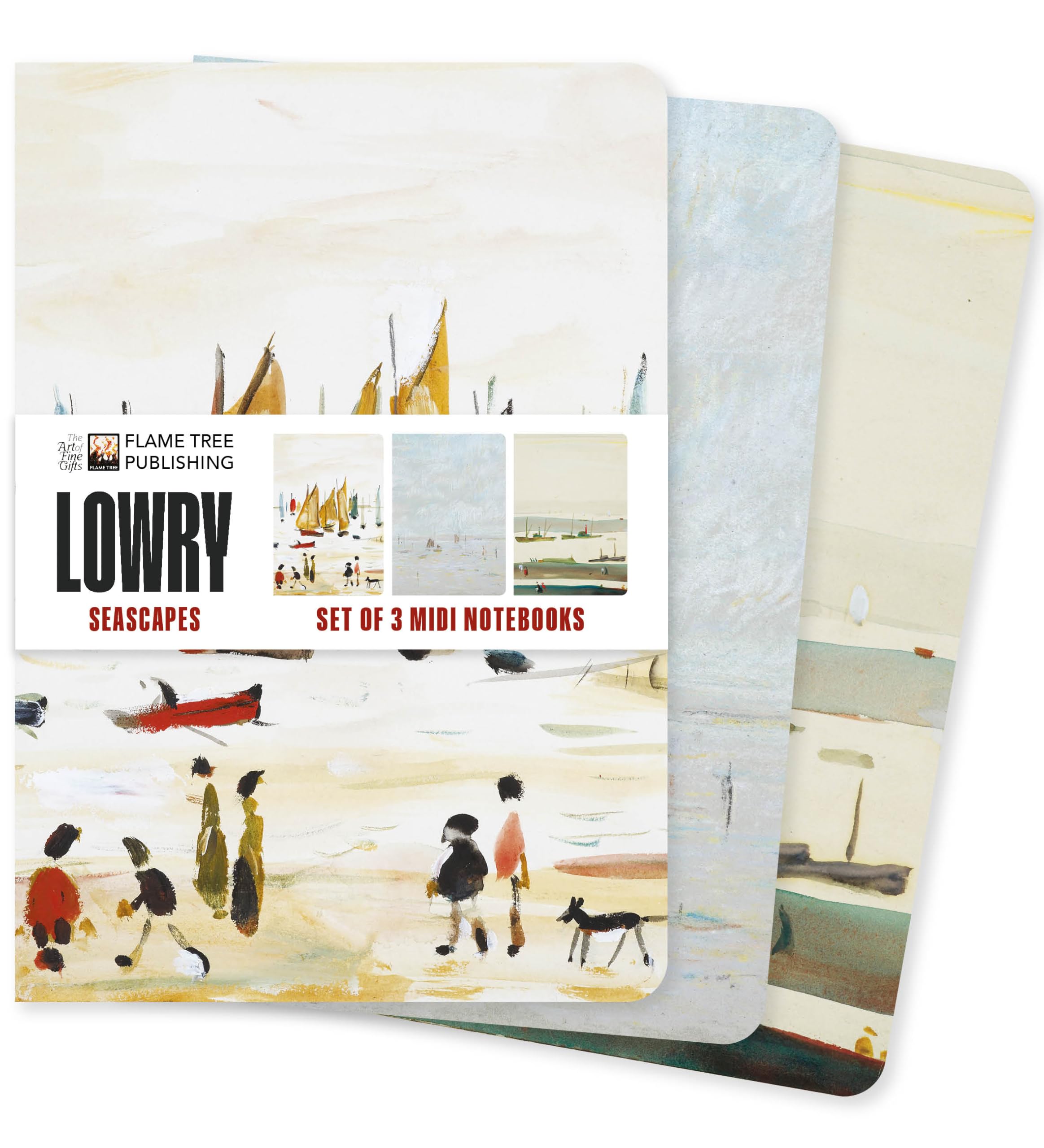 L.S. Lowry: Seascapes Set of 3 Midi Notebooks (Midi Notebook Collections)