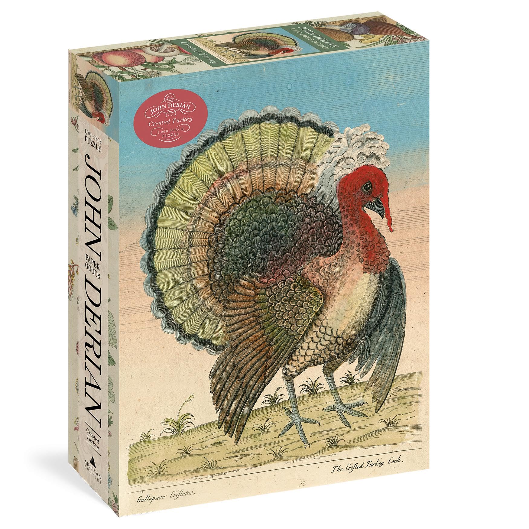 John Derian Paper Goods: Crested Turkey 1,000-Piece Puzzle: 1,000-pieces
