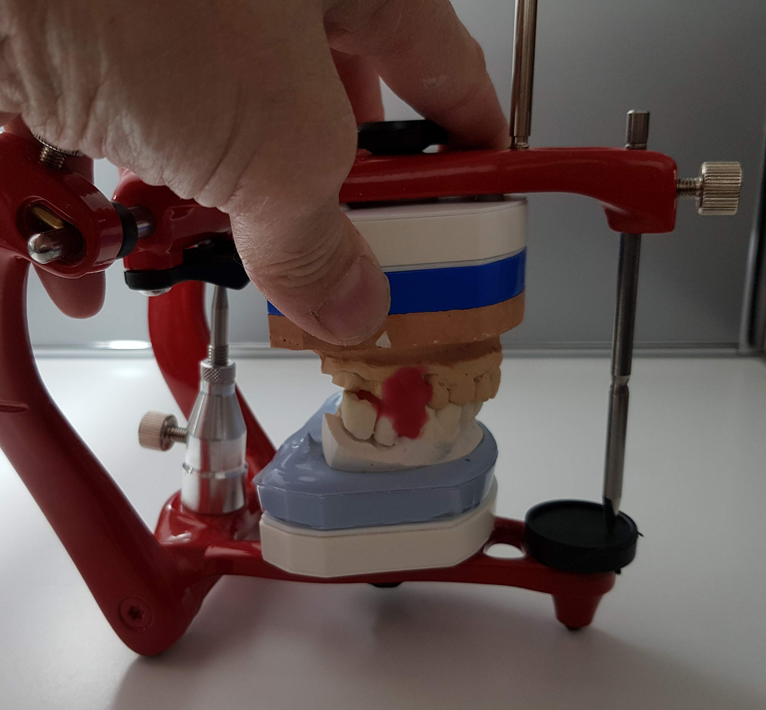KIT porta placchette dentali per articolatore dentale (NON INCLUSO) per laboratorio odontotecnico SENZA ARTICOLATORE