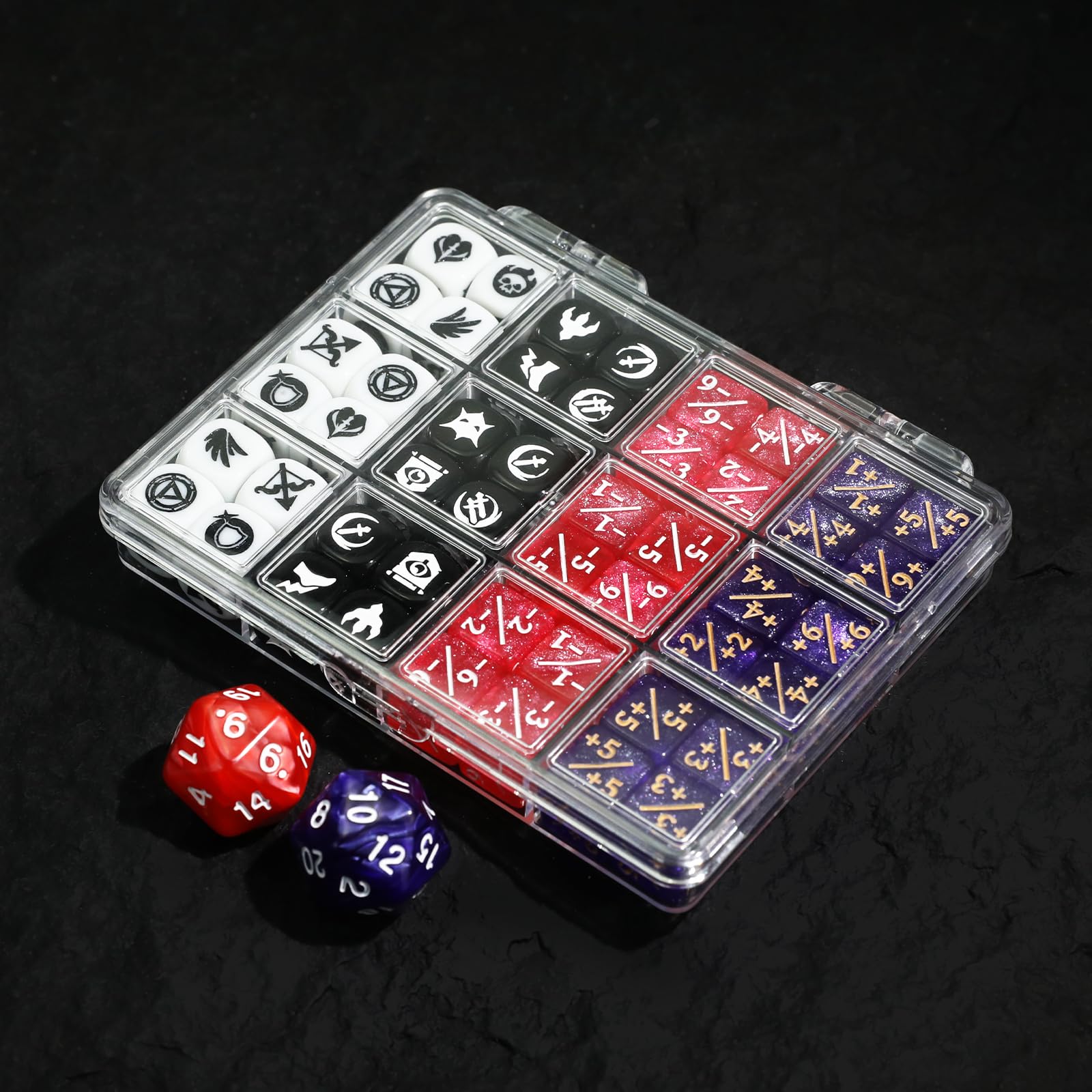 Amazon.co.jp: FourDragons 50個 12mm MTGアイコン機能 キーワード