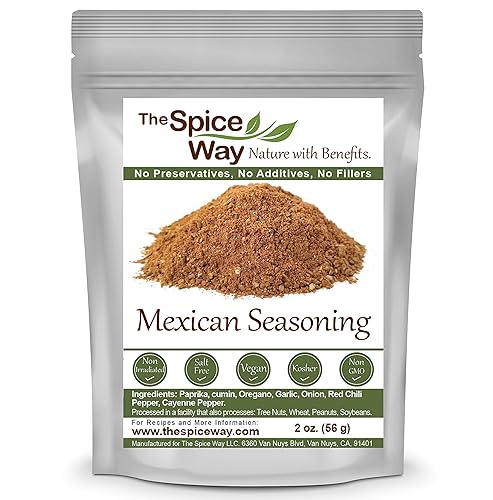 Miniatura 1 de The Spice Way - Mezcla de especias de condimentos mexicanos. Sin sal, sin OMG, sin conservantes. 2oz