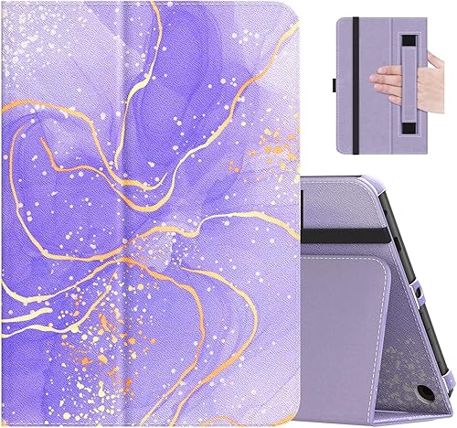 Miniatura 25 de MoKo - Funda compatible con la tablet Kindle Fire HD 8 y 8 Plus (10ª generación, versión de 2020), funda de soporte plegable y diseño delgado