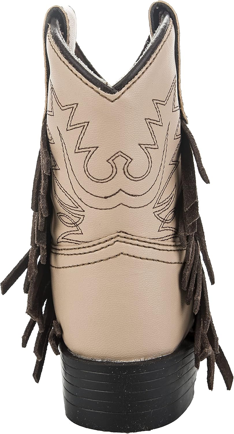 TuffRider Children's Tan Fringe Bootie, Brown, 12 Little Kid