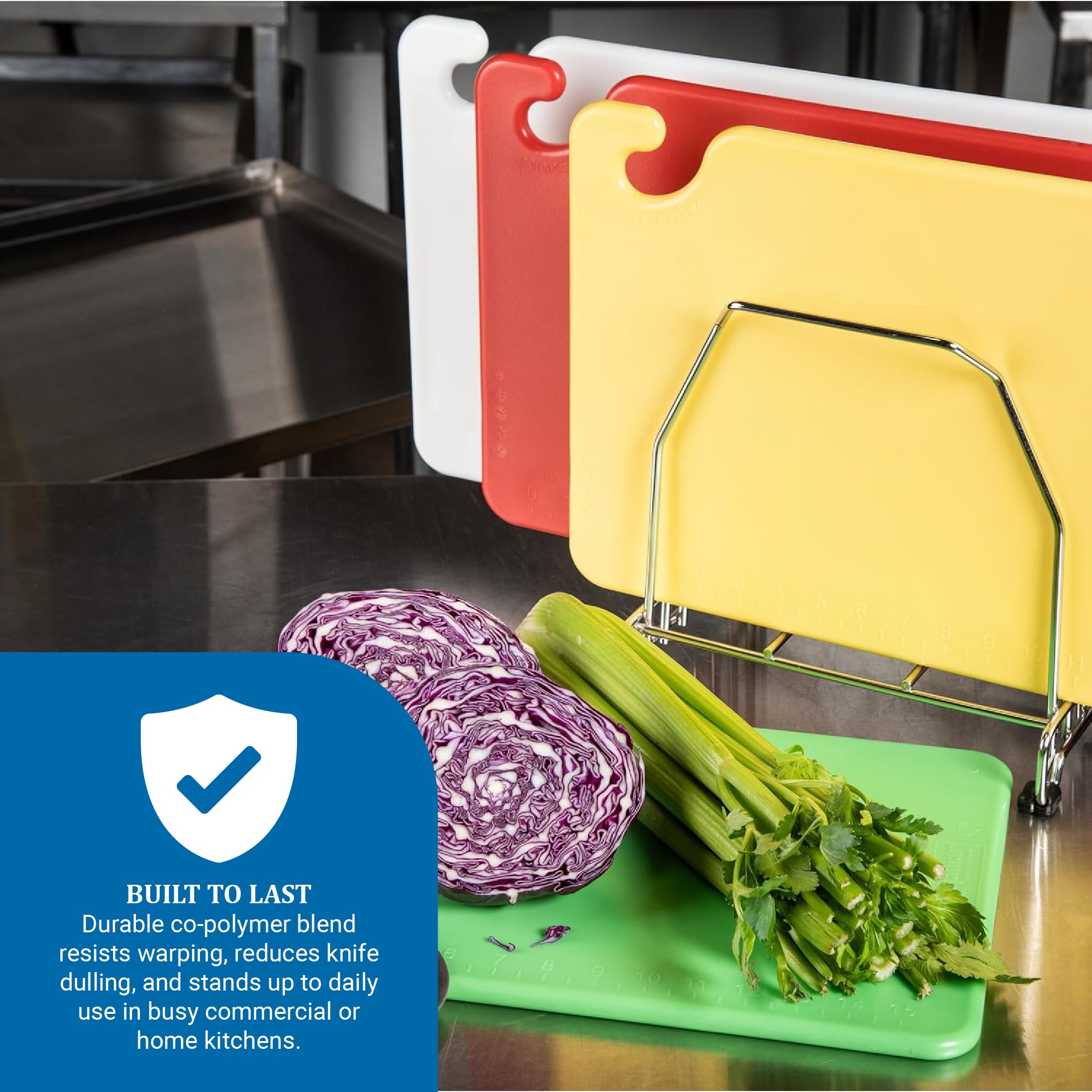 San Jamar cb1218qs cut-n-carry 4-board sistema, con color-coded Smart Gráfico, 305 x 457 mm W x 13 mm D