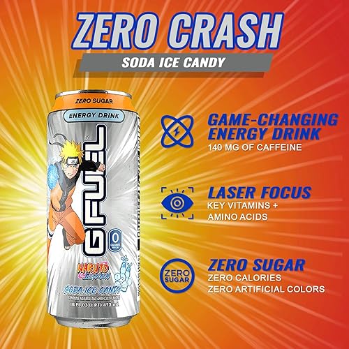 Miniatura 10 de G Fuel Knuckles Sour Power - Bebida energética latas de 16 onzas paquete de 12