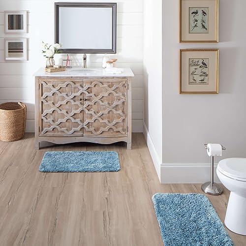 Miniatura 9 de Mohawk Home Alfombra de baño lavable a máquina, marrón oscuro, 1 pies 11 pulgadas x 3 pies 3 pulgadas, perfecta para tu baño