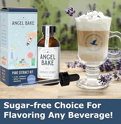 Miniatura 7 de Extracto de lavanda búlgara pura para hornear y mixología Grado culinario con Spritzer y cuentagotas Apto para dieta cetogénica vegano sin gluten
