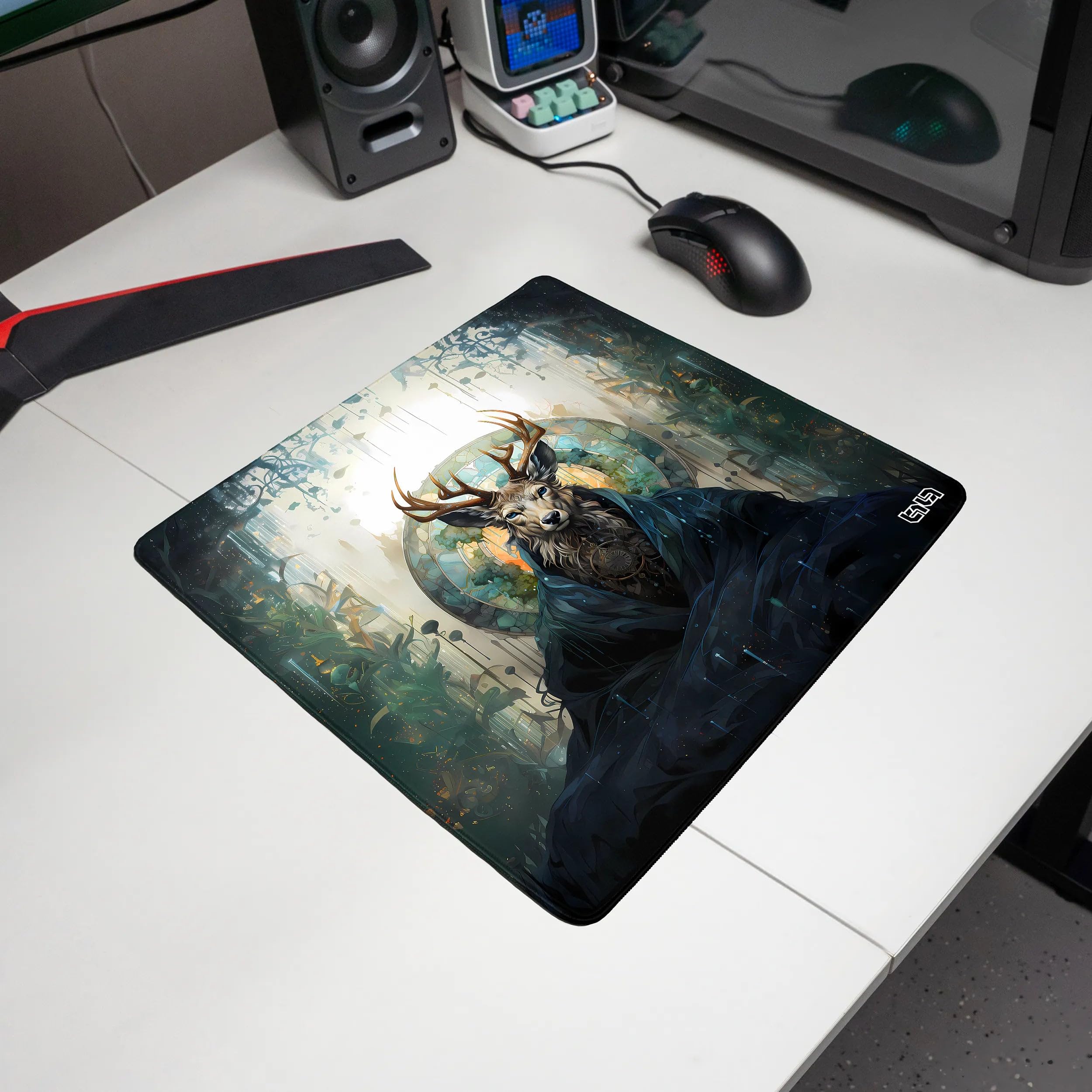 Tilt Tappetino Mouse XXL 100x50 cm | Antiscivolo Sottomano Scrivania | Impermeabile Tappetino Mouse Gaming | Accessori Scrivania Ufficio e PC | Tappetino Scrivania Grande (Sakura Sanctuary