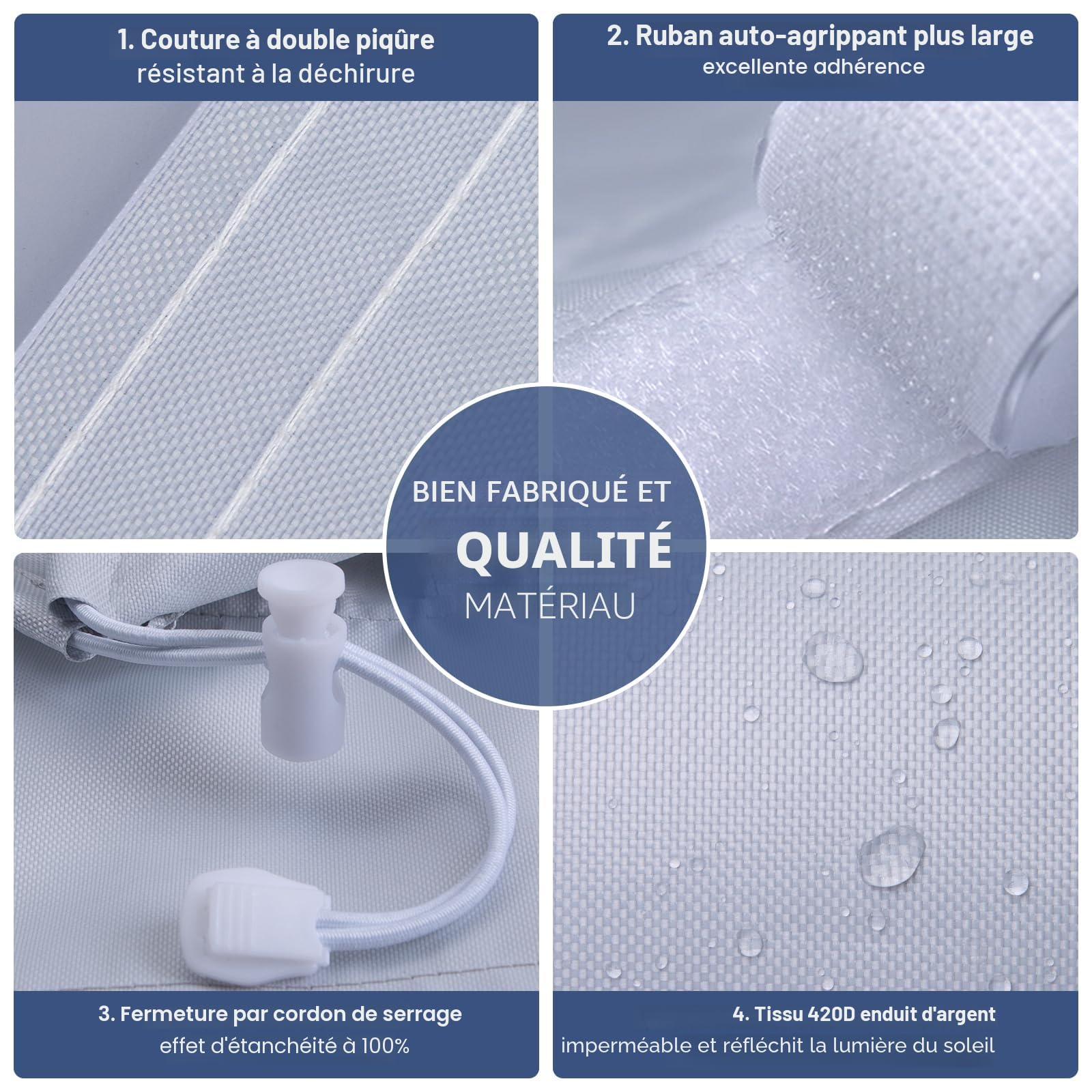 Loviga Kit d'étanchéité pour fenêtre de climatisation portable, effet d'étanchéité 100 % pour AC et sèche-linge, réglable 23 x 162 cm, imperméable et facile à installer