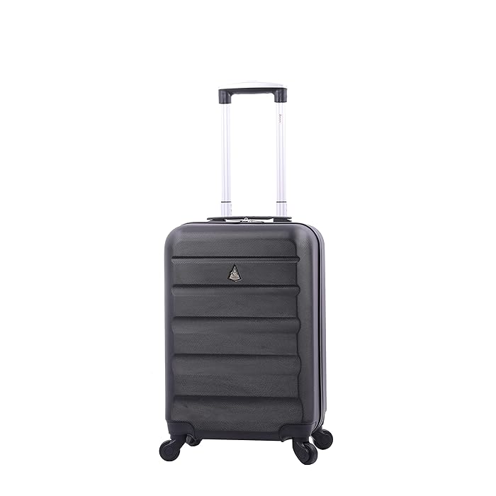 Buy 55x35x25 Hard Shell Carry On Hand Cabin Luggage Suitcase with 4