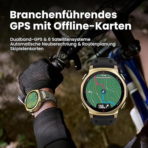 Amazfit T-Rex 3 Pro Smartwatch 44 mm Saphir-AMOLED — galinė pusė