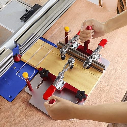 Miniatura 6 de Trineo de enrutador para mesa de enrutador, trineo de enfrentamiento de riel para mesa de enrutador, guía de carril profesional de carpintería de