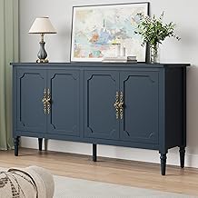 RoyalCraft Large Sideboard Buffet Cabinet with Storage, 58'' Modern Cred...