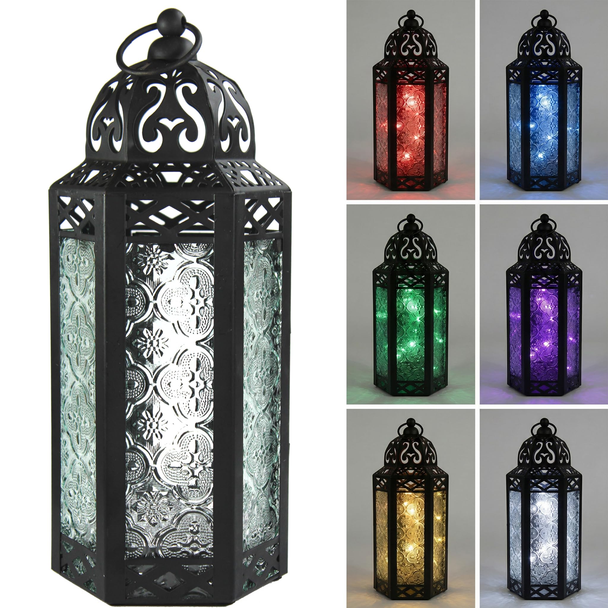 Amazon.com: Vela Lanterns Decorative Indoor Moroccan Candle Holder