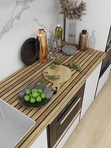 Miniatura 3 de Nuwallpaper - Papel tapiz de madera para despegar y pegar, papel tapiz de contacto para cocina, muebles, gabinetes, encimeras, extraíble,