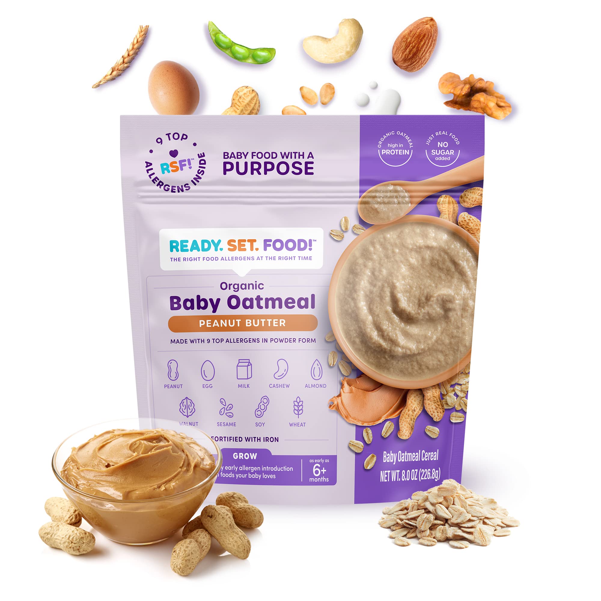 Buy Ready, Set, Food! Baby Oatmeal Cereal Peanut Butter 1 pack