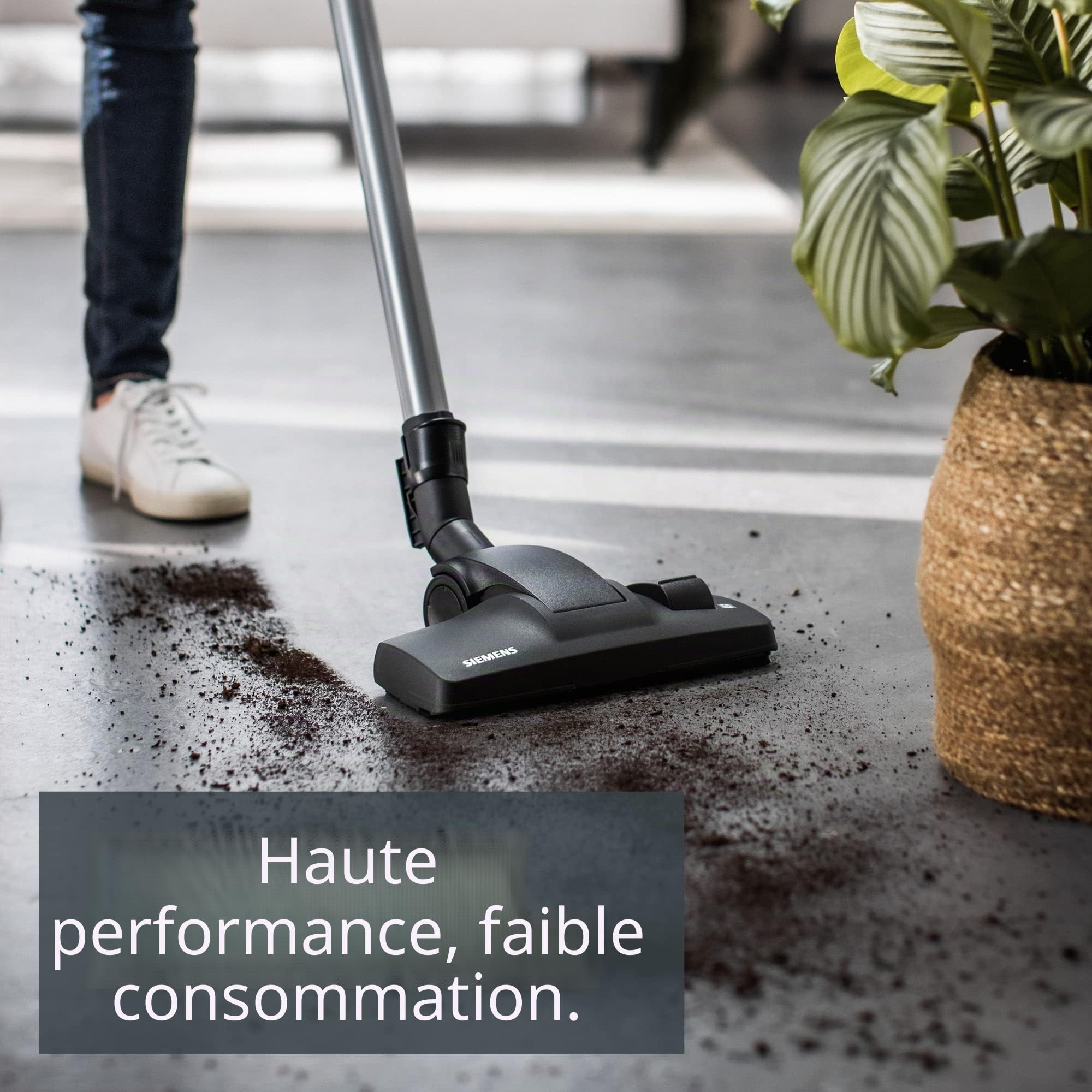 Siemens VSZ3XTRM11 Aspirateur traîneau Z3.0 Extreme Power avec technologie Compressor et système de filtration hygiénique Ultra Hepa, débit d'air 41 l/s